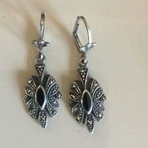 Sterling Silver marcasite Earrings